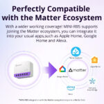 SONOFF smart διακόπτης MINI-RBS για μηχανισμό κουρτινών, WiFi, συμβατός με Matter, λευκός - Image 6