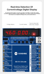 SUNSHINE tester μπαταριών SS-916 Ultra για Apple & Android smartphone, V3.0 - Image 5