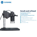 SUNSHINE ψηφιακό μικροσκόπιο DM-1000S, 50x-1000x, USB, LED - Image 6