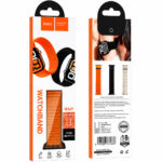 Watchband Hoco WA41 Parkour Series 44/45/46/49mm Nylon Strap για Apple Watch series 1/2/3/4/5/6/7/8/9/se/ultra1/ultra2 Πορτοκαλί - Image 2