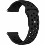 Watchband Hoco WH25 Flexible Series για Samsung Huawei Xiaomi Vivo OPPO κα 22mm Universal Μαύρο Silicone Strap