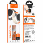 Watchband Hoco WH27 Flexible Series Silicon Strap για Samsung Huawei Xiaomi Vivo OPPO κα 22mm Universal Γκρι-Πορτοκαλί - Image 2