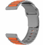 Watchband Hoco WH27 Flexible Series Silicon Strap για Samsung Huawei Xiaomi Vivo OPPO κα 22mm Universal Γκρι-Πορτοκαλί