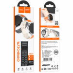 Watchband Hoco WH27 Flexible Series Silicon Strap για Samsung Huawei Xiaomi Vivo OPPO κα 22mm Universal Μαύρο-Γκρι - Image 2