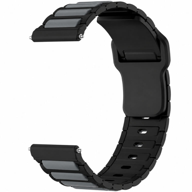 Watchband Hoco WH27 Flexible Series Silicon Strap για Samsung Huawei Xiaomi Vivo OPPO κα 22mm Universal Μαύρο-Γκρι