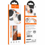 Watchband Hoco WH27 Flexible Series Silicon Strap για Samsung Huawei Xiaomi Vivo OPPO κα 22mm Universal Μαύρο-Πορτοκαλί - Image 2