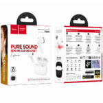 Wireless Hands Free Hoco EQ30 Eufonia TWS Hi-Fi v6.0 300mAh 7h Ομιλίας Λευκά - Image 2