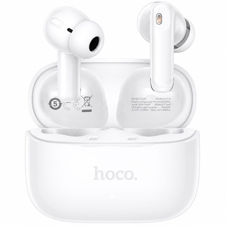 Wireless Hands Free Hoco EQ30 Eufonia TWS Hi-Fi v6.0 300mAh 7h Ομιλίας Λευκά