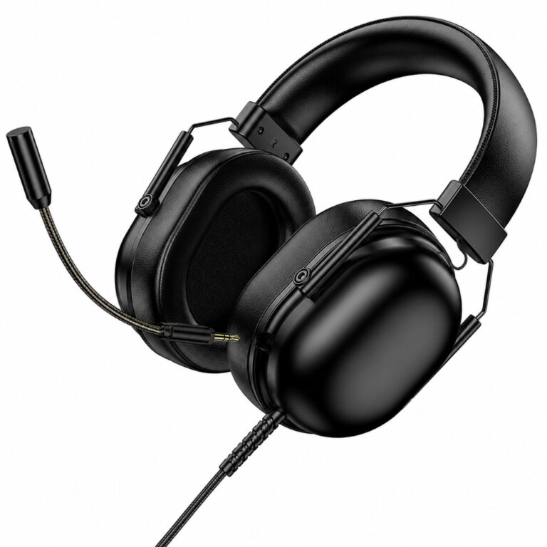 Ακουστικά Ενσύρματα Gaming Hoco W113 Dynamic Surround Stereo USB7.1 με Αποσπώμενο Μικρόφωνο Καλώδιο USB-A 2m Μαύρα