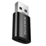 Αντάπτορας Borofone BV26B USB-C σε USB-A USB3.0 Υποστηρίζει Γρήγορη Φόρτιση Μαύρος