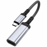 Αντάπτορας Hoco UA43A USB-C σε HDMI 4K 30Hz Braided Μαύρος 20cm