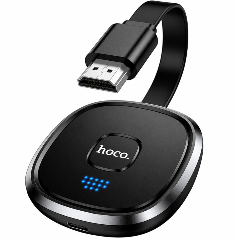Ασύρματος Αντάπτορας Μετάδοσης Οθόνης Hoco UA45 1080p 60Hz 2.4GHz/5GHz HDMI USB-C Μαύρος