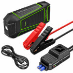 Εκκινητής Μπαταρίας Αυτοκινήτου Hoco QS1 600A και Power Bank 10000mAh 5V/2.4A 2xUSB-A 1xUSB-C με SOS Mode και Φακό Μαύρος