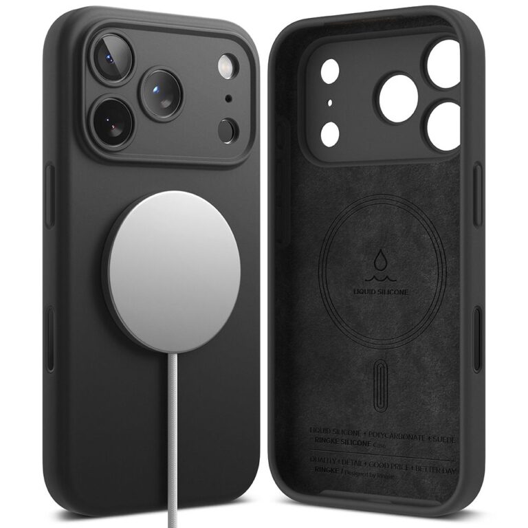 Θήκη Ringke Silicone Magsafe για Apple iPhone 17 Pro Μαύρη