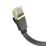 Καλώδιο Δικτύου Hoco US07 General Pure Copper Cat 6 UTP Πλακέ Καλώδιο 1Gbps 10m Μαύρο - Image 3