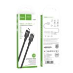 Καλώδιο Προέκτασης Hoco U107 USB-C σε USB-C 2.0 3A OTG Braided Μαύρο 1.2m - Image 2