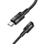 Καλώδιο Προέκτασης Hoco U107 USB-C σε USB-C 2.0 3A OTG Braided Μαύρο 1.2m - Image 4