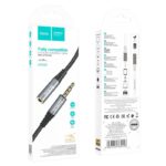 Καλώδιο σύνδεσης Ήχου Hoco UPA20 3.5mm Αρσενικό σε 3.5mm Θηλυκό με Braided Καλώδιο 1m Μαύρο - Image 2