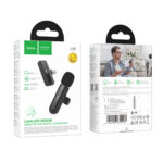 Μικρόφωνο Πέτου Ασύρματο Hoco L20 Fair Lavalier USB-C HD Πλήρως Πολυκατευθυντικό Μικρόφωνο 2.4GHz 60mAh 4h Λειτουργίας 15m Ακτίνα Μαύρο - Image 2