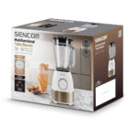 Μπλέντερ Sencor SBL 5870GD 1.5lt 1800W με Λεπίδες Τιτανίου 4 Προγράμματα Λειτουργίας και Επιλογέα Ταχύτητας Λευκό Χρυσό - Image 2