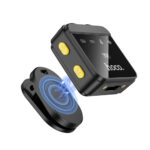 Σετ Μικρόφωνα Πέτου Hoco L17 Μαγνητικό Κλίπ USB-C + Lightning με Πολυκατευθυντικό Μικρόφωνο 600mAh 6hr Χρήσης και Θήκη Φόρτισης Μαύρα - Image 3