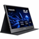 Φορητή Οθόνη Maxcom MPAGE15 15.6’’ HDR FHD 1920 x 1080 IPS 1xMiniHDMI 2xUSB-C 3.1 1xAudio Jack 3.5mm με Ενσωματωμένη Θήκη-Stand Μαύρη - Image 2
