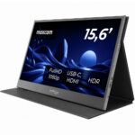 Φορητή Οθόνη Maxcom MPAGE15 15.6’’ HDR FHD 1920 x 1080 IPS 1xMiniHDMI 2xUSB-C 3.1 1xAudio Jack 3.5mm με Ενσωματωμένη Θήκη-Stand Μαύρη