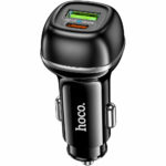 Φορτιστής Αυτοκινήτου Hoco Z58A Rank 48W 1xUSB-A 1xUSB-C PD QC3.0 Fast Charge Μαύρος