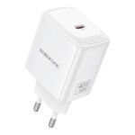 Φορτιστής Ταξιδίου Borofone BN33 Fuente GaN USB-C PD40W Λευκός