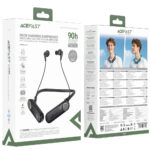Bluetooth Hands Free Acefast N11 Neckband ENC v6.0 900mAh TF Card 90hrs Αναπαραγωγής με Ενσωματωμένα Ηχεία 1.5W και Δόνηση IPX4 Μαύρα - Image 2