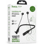 Bluetooth Hands Free Hoco. DSS07 Excellent Neckband v5.4 1200mAh MicroSD 200 Ώρες Αναπαραγωγής Μαύρα - Image 2
