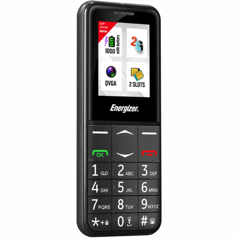 Energizer Feature E4 32MB/2GB Dual Sim 2G 1.77" Μαύρο με πλήκτρο SOS