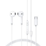 Hands Free Acefast L13 Earphones Stereo USB-C με Μικρόφωνο Λευκά 1.2m