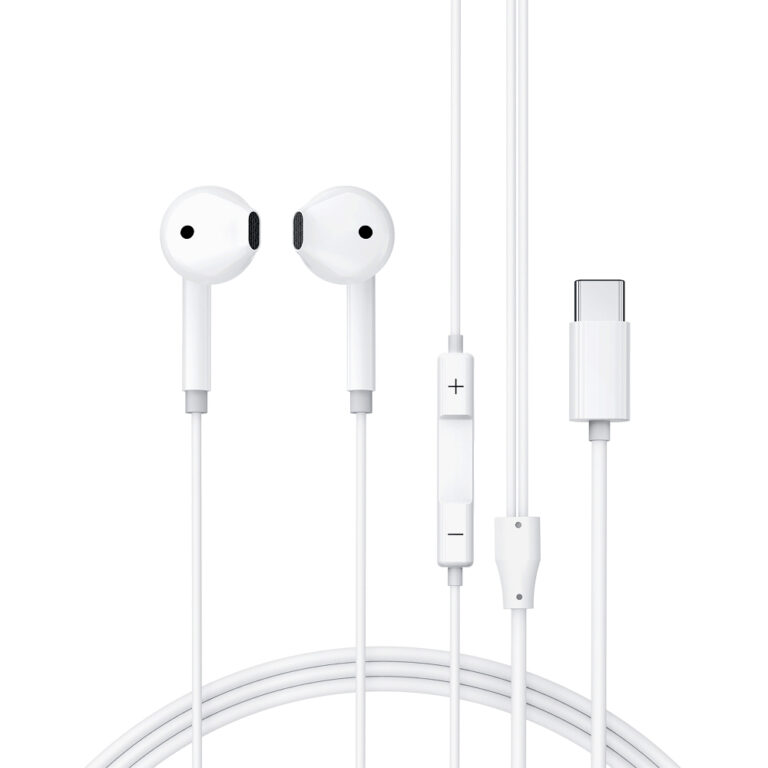 Hands Free Acefast L13 Earphones Stereo USB-C με Μικρόφωνο Λευκά 1.2m