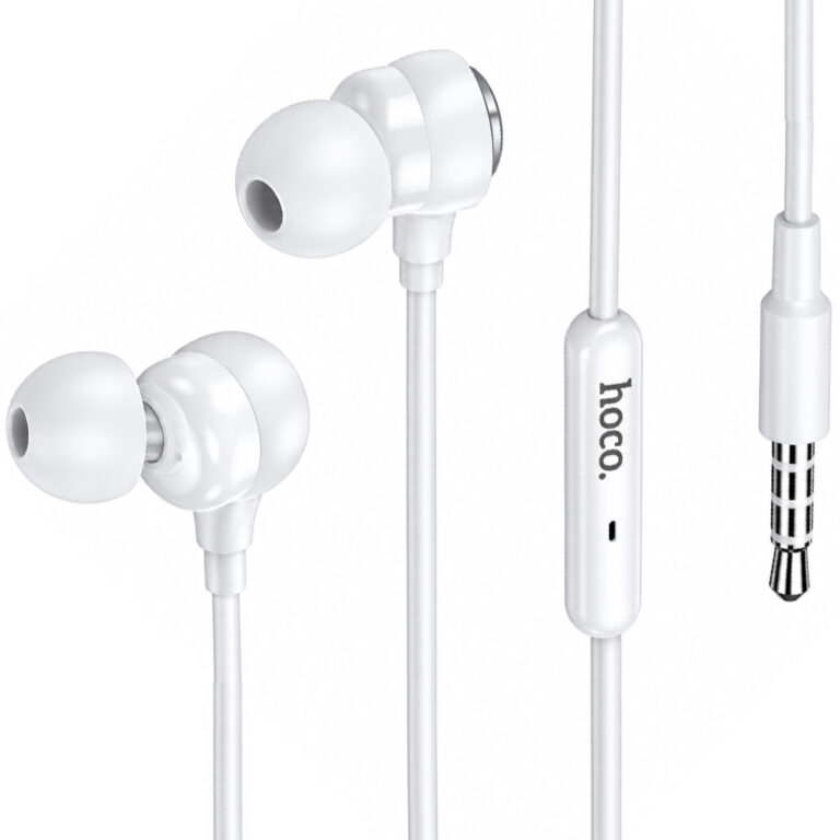 Hands Free Hoco M116 Benevolent με Μικρόφωνο 3.5mm Λευκά 1.2m