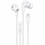 Hands Free Hoco. DM48 Rock Stereo Lightning με Μικρόφωνο 1.2m Λευκά