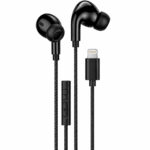 Hands Free Hoco. DM48 Rock Stereo Lightning με Μικρόφωνο 1.2m Μαύρα