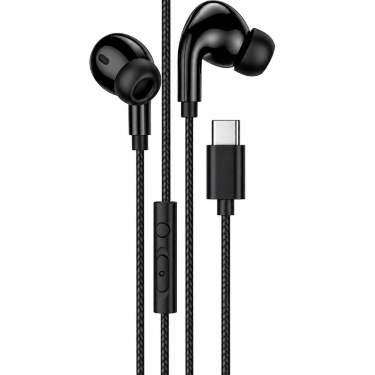 Hands Free Hoco. DM48 Rock Stereo USB-C με Μικρόφωνο 1.2m Μαύρα Συμβατά με Όλες τις USB-C Συσκευές