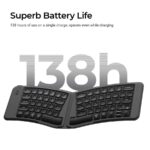 Keychron B11 Pro (B11P-K1) Ultraslim Wireless BT Foldable Keyboard Online customization - Gray US La - Image 4