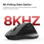 Keychron M6 (M6S-A23) Wireless Ergonomic Optical Mouse 8000hz Polling Rate Black - Image 3
