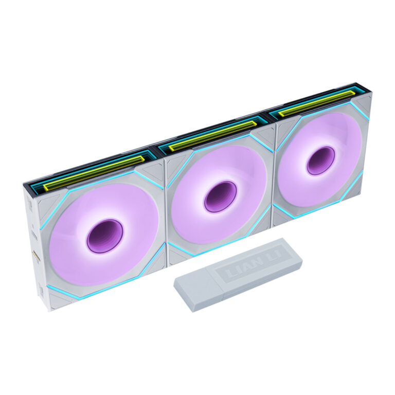 LIAN LI UNI FAN SL INF FLEX - White - Wireless 120 (3pcs & controller) Case Fan