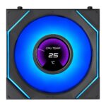 LIAN LI UNI FAN SL INF LCD FLEX Reverse - Black - Wireless 120 (1pc) Case Fan - No Controller Includ