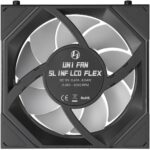 LIAN LI UNI FAN SL INF LCD FLEX Reverse - Black - Wireless 120 3PCS WithOUT controller Case Fan - Image 4