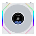 LIAN LI UNI FAN TL LCD FLEX Reversal White Wireless 120  3PCS WithOUT controller Case Fan - Image 2