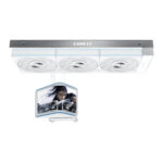 Lian Li HydroShift II OLED Curved 360P28 - 360mm AIO Water Cooling - 6.67" 2Κ Display - White - Image 3