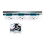 Lian Li HydroShift II OLED Curved 360TL - 360mm AIO Water Cooling - 6.67" 2Κ Display - White