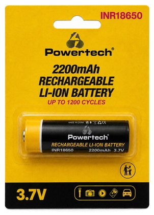 POWERTECH επαναφορτιζόμενη μπαταρία Li-ion INR18650 PT-1614