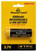 POWERTECH επαναφορτιζόμενη μπαταρία Li-ion INR21700 PT-1616