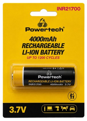 POWERTECH επαναφορτιζόμενη μπαταρία Li-ion INR21700 PT-1616