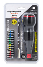 POWERTECH κατσαβίδι μπαταρίας με μύτες PT-1644, LED φακός, 1800mAh - Image 5